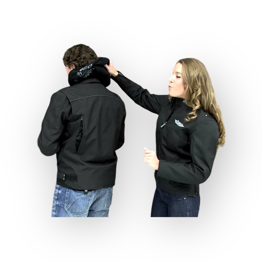 Street & Steel ☻  Anarchy Ride the Life Reversible Skull Bone Hoodie Jacket ☻ XL